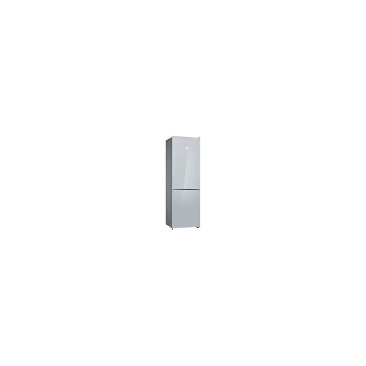 BALAY Combi NF 186x60x66, Puertas Cristal Blanco, D, ExtraCold/ExtraFresh, Tirador vertical integrado.