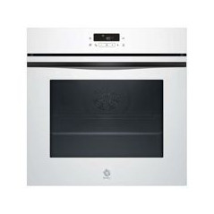 BALAY Horno Pirolit./Aqualisis Multif. 8 con funcion vapor y F. freidira de aire, A+, Cristal Blanco, Control Tactil, 10