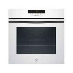 BALAY Horno Pirolit./Aqualis. Multif. 12, con f. freidora de aire, A+, HC, Cristal Blanco, Control tactil Deslizante, 40