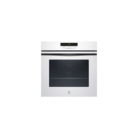BALAY Horno Pirolit./Aqualis. Multif. 12, con f. freidora de aire, A+, HC, Cristal Blanco, Control tactil Deslizante, 40