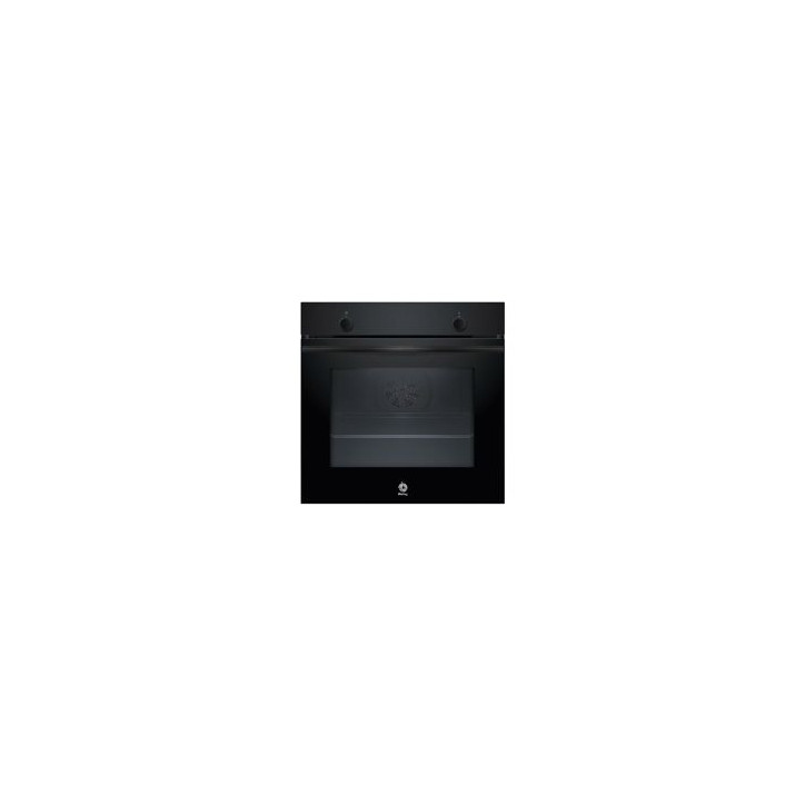 BALAY Horno Multif. 5, A, Ap. Abatible, Cristal Negro, Gradas cromadas, Mandos fijos.