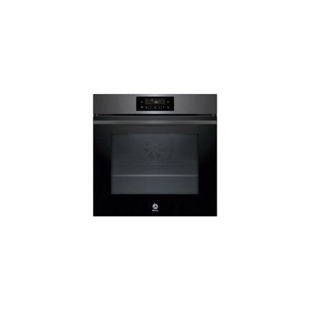 BALAY Horno Pirolit./Aqualisis, Multif. 7 con f. freidora de aire, A+, Grafito, Control tactil, 10 recetas, Railes 1 nivel