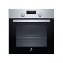 BALAY Horno Multif. 7, Inox, A, Reloj electronico con programacion de inicio y paro, Gradas cromadas, Mandos fijos.