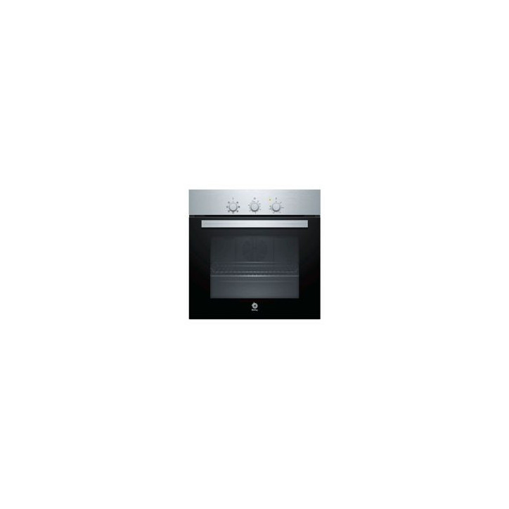 BALAY Horno Multif. 5, Inox, A, Gradas cromadas, Mandos fijos