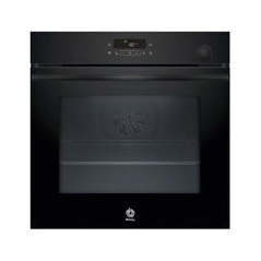 BALAY Horno Multif. 8, con f. vapor Plus y f. freidora de aire, A+, Aqualisis, Cristal Negro, Control tactill, 15 recetas