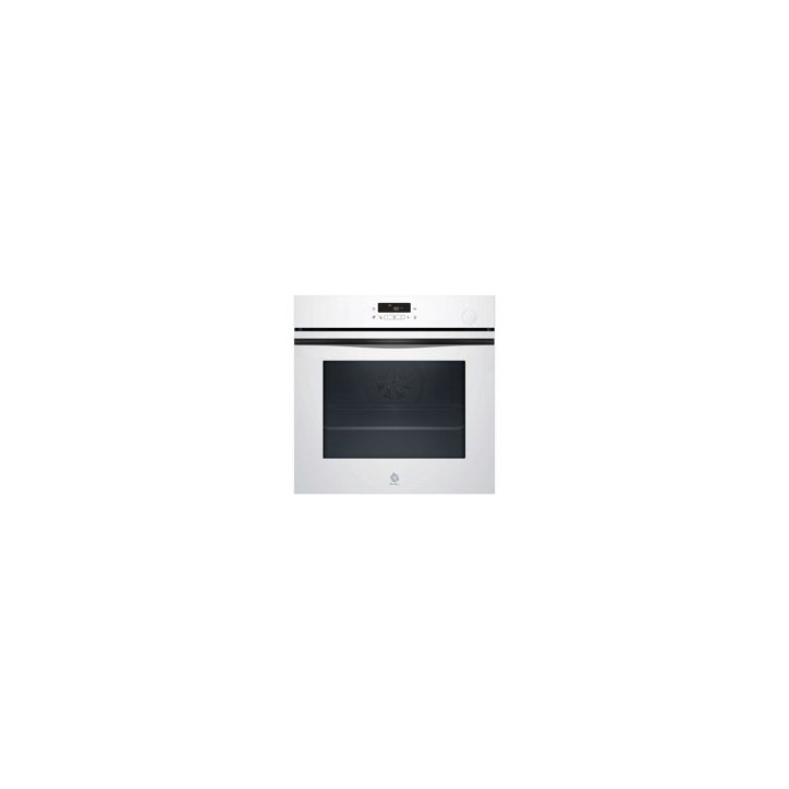BALAY Horno Multif. 8 con f. vapor Plus y f. freidora de aire, A+, Aqualisis, Cristal Blanco, Control tactill, 15 recetas