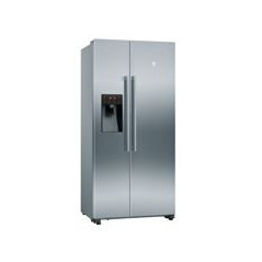 BALAY Side by Side NF 179x91x71, Puertas Acero Inox, E, Dispensador de agua y hielo sin conexion a la red de agua (tanque