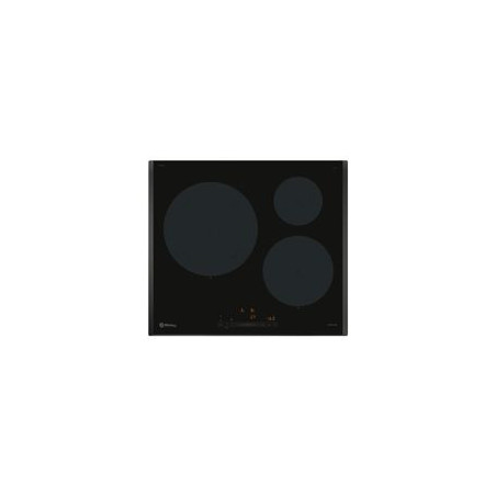 BALAY Induccion 3F, HC, Negra/Biselada, Control Deslizante,zona de 28 cm., control de temperatura en 11 niveles en 2 zonas