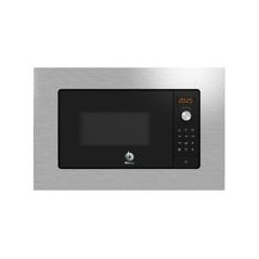 BALAY Microondas Integr. 20L con marco, Negro/marco Inox, electronico, 38 cm, Aqualisis, Ap. lateral izquierda, 8 recetas