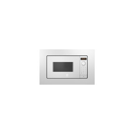 BALAY Microondas Integr. 20L con marco, Blanco, electronico, 38 cm, Aqualisis, Ap. lateral izquierda, 8 recetas, Plato