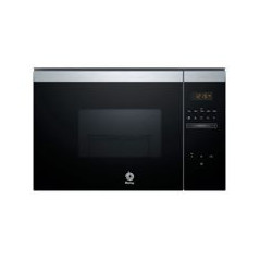 BALAY Microondas Integr. 20L sin marco, Cristal Negro/Inox, 38 cm. Aqualisis, Ap. lateral izquierda, Control Deslizante, 8
