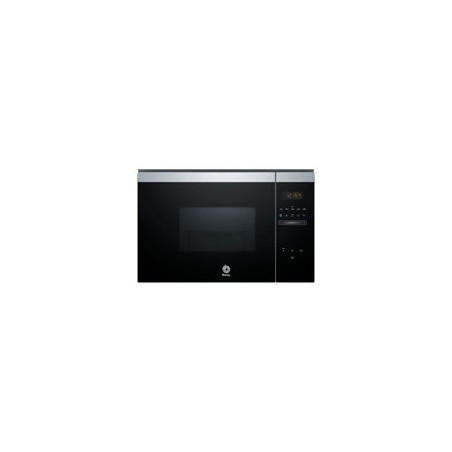 BALAY Microondas Integr. 20L sin marco, Cristal Negro/Inox, 38 cm. Aqualisis, Ap. lateral izquierda, Control Deslizante, 8