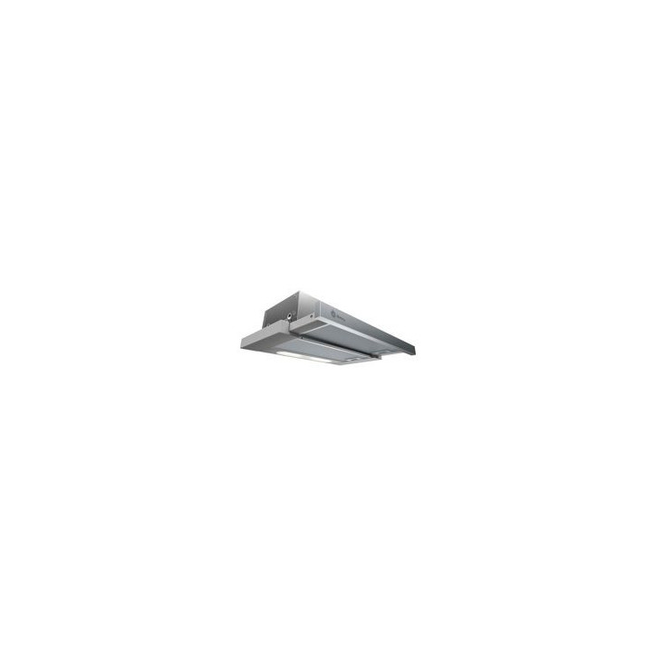 BALAY Campana extraible 60 cm. Inox, 368 m3/h, D, control mecanico, iluminacion por LEDs, filtros de aluminio.