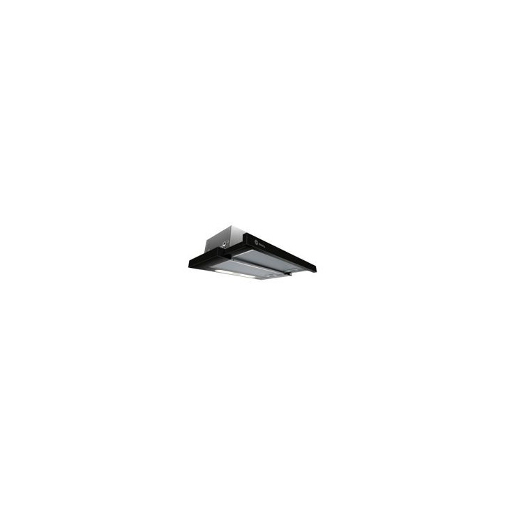 BALAY Campana extraible 60 cm. Negro, 368 m3/h, D, control mecanico, iluminacion por LEDs, filtros de aluminio.