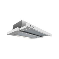 BALAY Campana extraible 60 cm. Blanca, 368 m3/h, D, control mecanico, iluminacion por LEDs, filtros de aluminio.