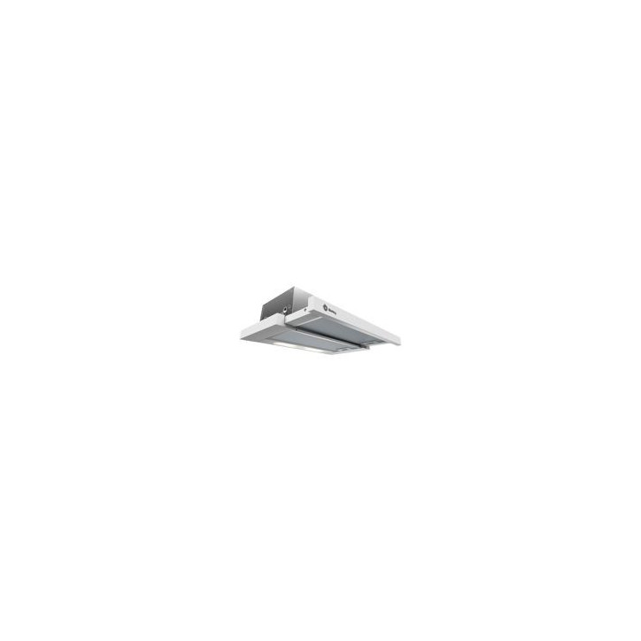 BALAY Campana extraible 60 cm. Blanca, 368 m3/h, D, control mecanico, iluminacion por LEDs, filtros de aluminio.