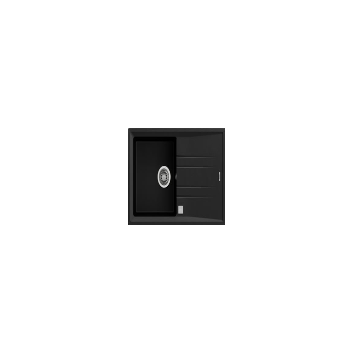 TEKA Fregadero STONE 50 B-TG 1C 1E V.AUTO NEGRO