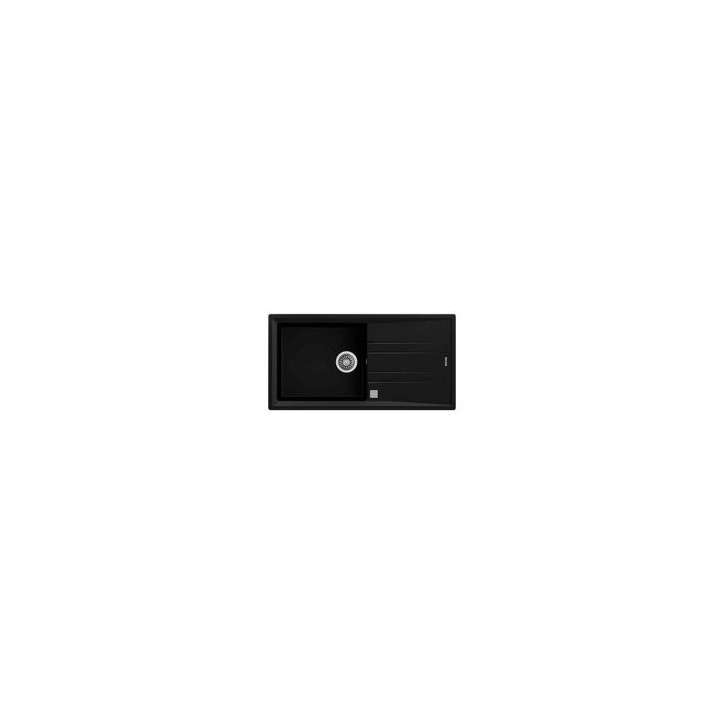 TEKA Fregadero STONE 60 L-TG 1C 1E V.AUTO NEGRO