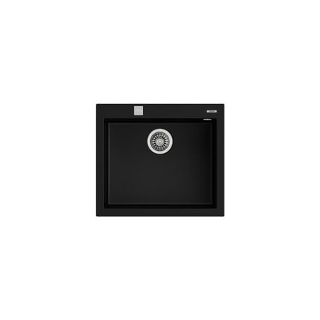 TEKA Fregadero FORSQUARE 50.40 TG V.AUTO NEGRO