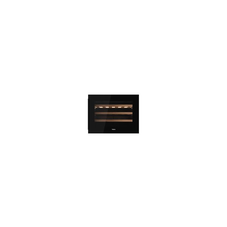 TEKA Vinoteca RVI 10024, Electronico, F, 24 botellas, display, BI, regulable (5-18º), 3 estantes madera, tirador, LED
