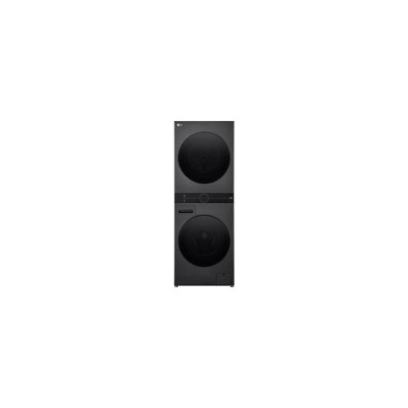 LG Columna Lavadora/secadora 12/10Kg 1400rpm (independientes) Inox Grafito, A-10%/A+++, Vapor, TurboWash