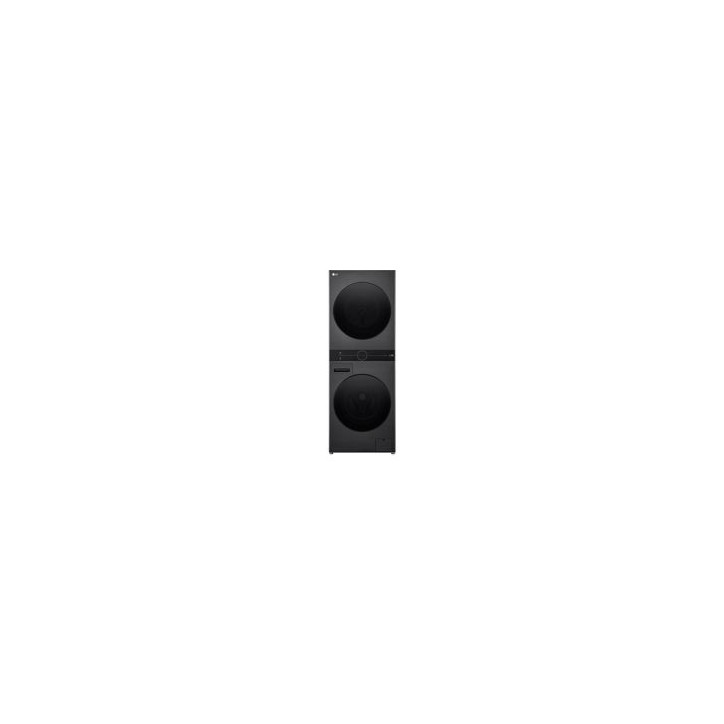 LG Columna Lavadora/secadora 12/10Kg 1400rpm (independientes) Inox Grafito, A-10%/A+++, Vapor, TurboWash