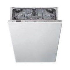 WHIRLPOOL Lavavaj. Integr. 45 cm. Silver, E, 10 cub. 6 prog. Display, Tecnologia 6º SENTIDO, Inicio diferido hasta 12h, Aquastop