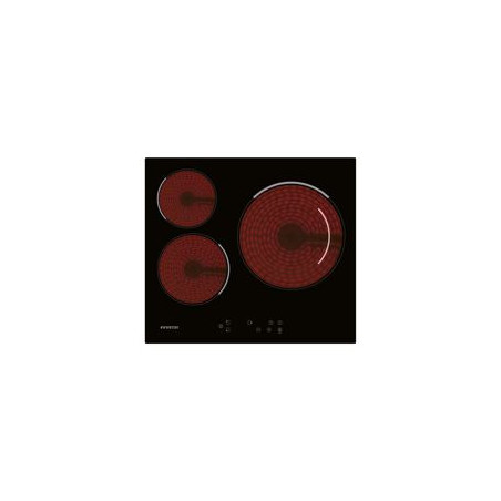 INFINITON Vitro 3F, Zona 30 cm. Control de temperatura tactil, Temporizador individual, apagado de seguridad, 590x520x52