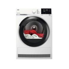 AEG Secadora 9Kg. Bomba de calor, C, SensiDry, PreciseDry, Puerta negra, Panel blanco, filtro OkoFlow