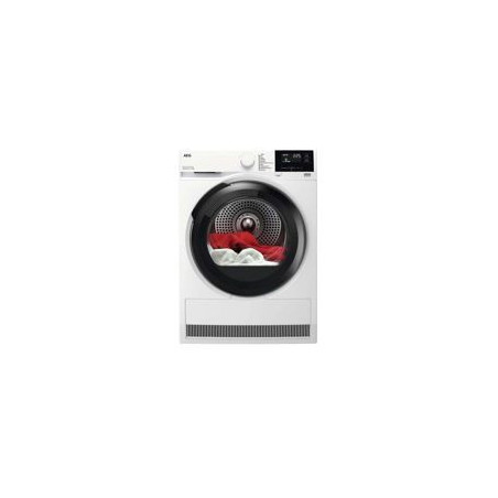 AEG Secadora 9Kg. Bomba de calor, C, SensiDry, PreciseDry, Puerta negra, Panel blanco, filtro OkoFlow
