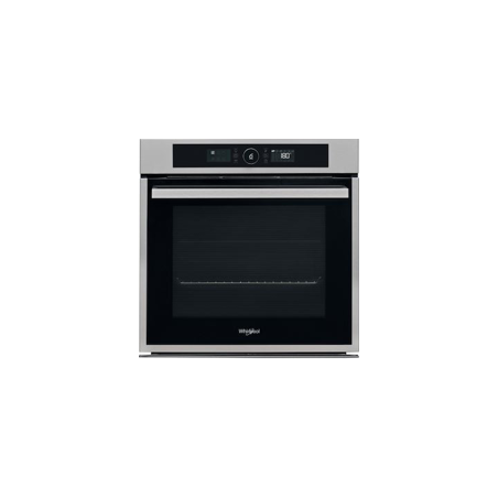 WHIRLPOOL Horno Pirolit. Multif. 16, Inox, Cavida lisa, Guia telescopica, A+, 1 Rejilla, 3 Bandejas