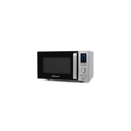 ORBEGOZO Microondas 25L 900w Conveccion, Grill 1950w, Interior de acero inoxidable. 6 niveles de potencia. Temporizador de 95