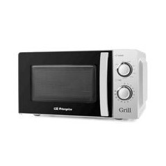 ORBEGOZO Microondas 20L 700w Silver, Grill 900w