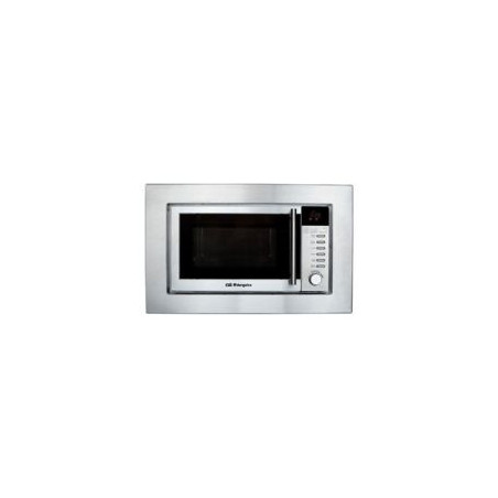 ORBEGOZO Microondas 20L Integr. con marco, Inox, 800w, Grill 1000w, 6 niveles de potencia.