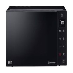 LG Microondas 25L 1000w, Negro, Grill, Smart Inverter, calentamiento y descongelacion uniforme