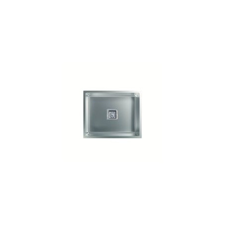 EDESA Fregadero Inox bajo encimera 1C cub. cuadrada con base de piramide invertida, sin orificio de griferia, Prof. de la cub