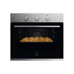 ELECTROLUX Horno Multif. 6, Inox Antih., Aqua Clean, Mandos Fijos, 2 cristales, A