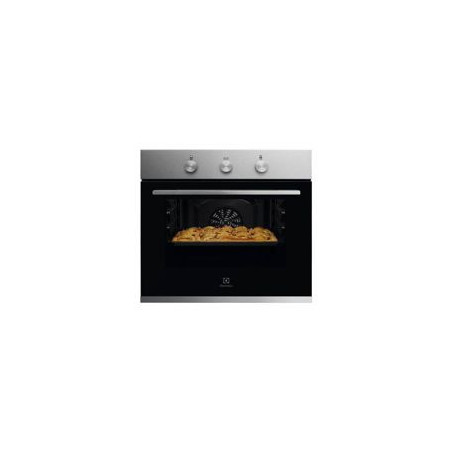 ELECTROLUX Horno Multif. 6, Inox Antih., Aqua Clean, Mandos Fijos, 2 cristales, A