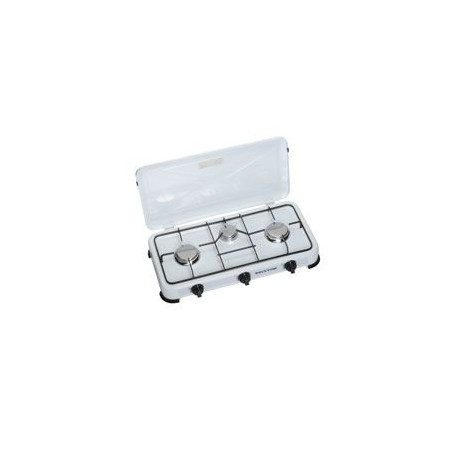 TRISTAR Hornillo sobremesa 3F gas, Quemadores Acero inoxidable, 1x1,5kW + 2x1kW