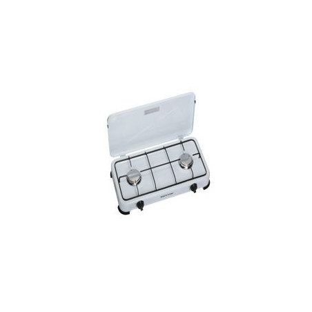 TRISTAR Hornillo sobremesa 2F gas, Quemadores Acero inoxidable, Quemador principal 1,5 kW