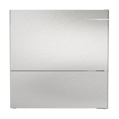 BOSCH Combi NF 203x60x66, Puertas Inox Mate, C, VitaFresh XXL, Tirador vertical integrado.