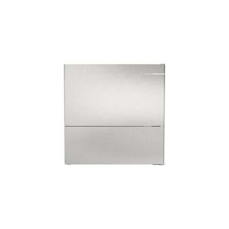 BOSCH Combi NF 203x60x66, Puertas Inox Mate, C, VitaFresh XXL, Tirador vertical integrado.