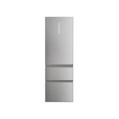 HAIER Combi NF 185x60x67, Inox, D, Display, Inverter, Wifi, Control de humedad automatico, Cajon My Zone Pro, Doble puerta