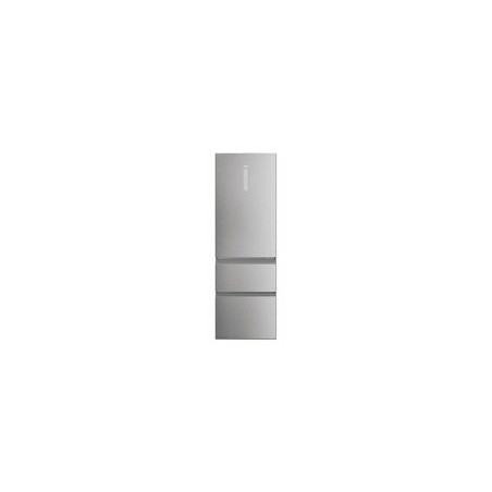 HAIER Combi NF 185x60x67, Inox, D, Display, Inverter, Wifi, Control de humedad automatico, Cajon My Zone Pro, Doble puerta