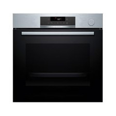 BOSCH Horno Multif. 8 con vapor añadido, A+, Asistente de limpieza con agua, Ap. Abatible, Cristal negro/inox, AirFry, Display