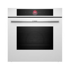 BOSCH Horno Multif. 14, A+, 71L, A+, 71L, Asistente de limpieza con agua, HC, Ap. Abatible, Cristal blanco, Display TFT touch