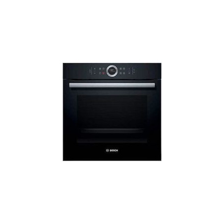 BOSCH Horno Pirolit. Multif. 13, A+, Cristal Negro, Display TFT, Gourmet 10 recetas,