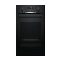 BOSCH Horno Pirolit. Multif. 10, Cristal Negro, A, 71L, Asistente de limpieza, display LCD, Gourmet 30 recetas, Reloj
