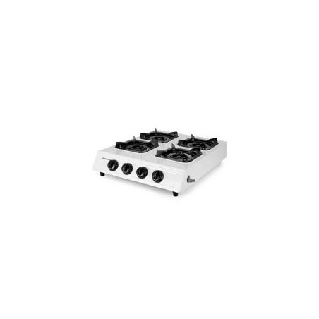 ORBEGOZO Hornillo sobremesa 4F gas, Pot. 3200Wx4, quemadores triple corona, Encendido piezoelectrico
