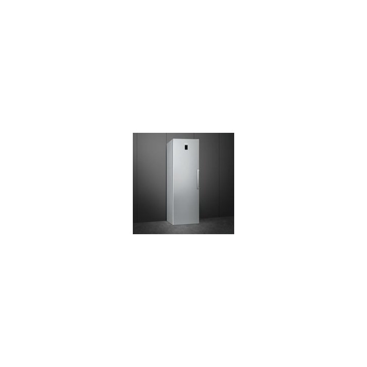 SMEG Cong. Vertical NF 186x59,5x65, Efecto INOX, E, Display LCD